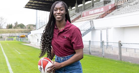 Nassira Konde est joueuse du Stade Bordelais (rugby), champion de France en 2023.